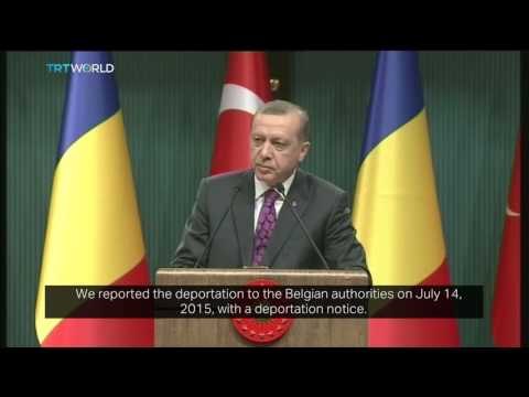 Turkish President Erdogan says Turkey deported one of the Brussels attackers