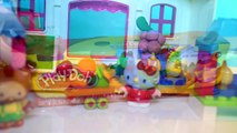 Play-Doh and Mega Blocks Hello Kitty Fruit Market Toy Review ハローキティのおもちゃ