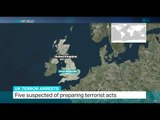 Five people suspected of preparing terrorist acts in UK, Dominic Valitis reports