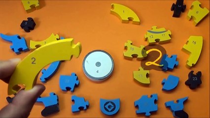 Learn NUMBERS with MINION Stuart Wooden Puzzle   Kids Learning Toy VOL 14