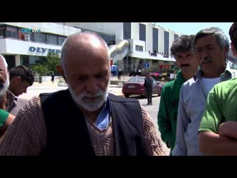 Around 4000 people living in old Athens airport, Soraya Lennie reports