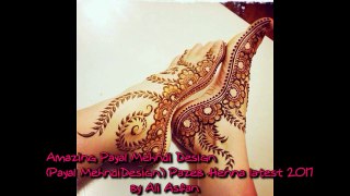 Amazing Payal Mendi Design Pazeb Henna Latest Design Tutorial 2017 by Ali Asfan(720p) (2)