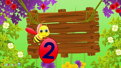 Learning Numbers for Children   Cute Honey Bee Videos for Children   Honey Bee Cartoons for Children