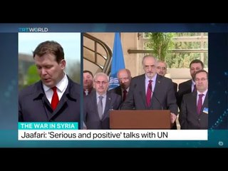 Скачать видео: Syrian regime negotiator says talks ongoing, Dominic Valitis reports