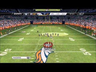 playing madden 25 raiders vs Denver week 3 of regular season and season 3