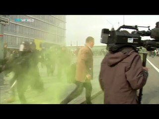 Demonstrations and violence outside AfD convention