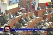 Procurador denuncia a oficial mayor del Congreso por compra de computadoras
