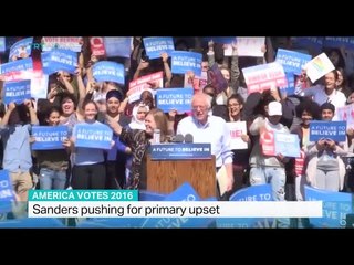 Sanders pushing for primary upset, Colin Campbell reports