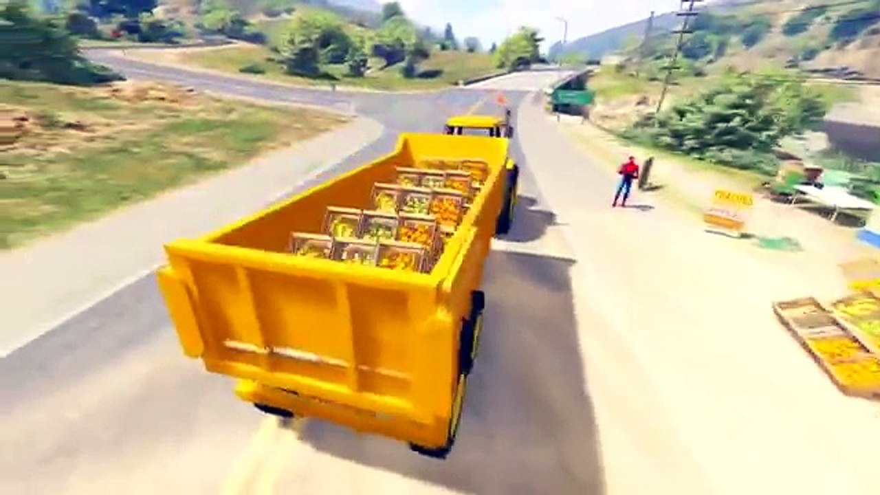 Spiderman et Tracteur - Dessin animé pour enfants,dessins animés pour enfants de super-hér