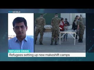 Refugees setting up new makeshift camps, Ali Mustafa reports