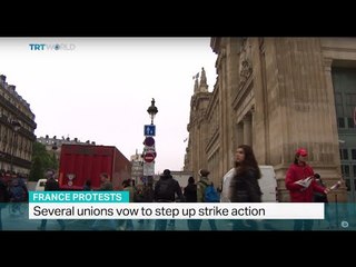Several unions vow to step up strike action in France, Dana Lewis reports