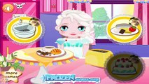 Baby Elsa Birthday Cake Frozen Princess Elsa and Anna Cooking Cake Game