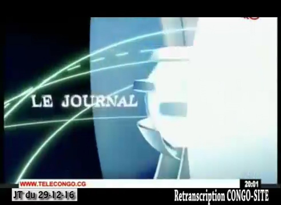 Journal de 20h TVCongo du Jeudi 29 décembre 2016 -By Congo-Site