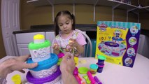 PLAY-DOH CAKE MOUNTAIN Lollipops How to Make Cute Cake PlayDoh Candy Fun Kids Activity Plastilina