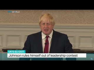 Johnson rules himself out of leadership contest, Sarah Morice reports