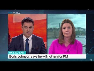 Boris Johnson says he will not run for PM, Sarah Morice reports
