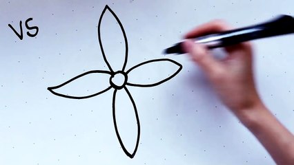 18- Kids' Tutorial -  How to Draw a Flower (B)   Simple, Easy & Fun   Vivi Santoso