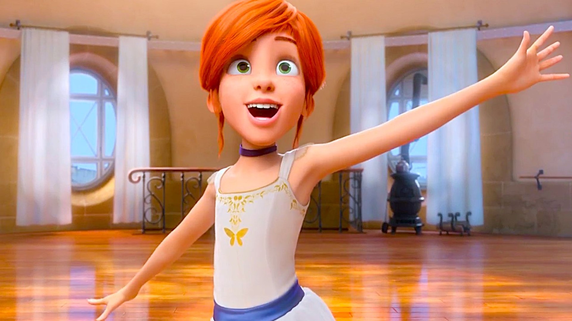 How to draw Felicie from Ballerina (Leap) movie (Elle fanning