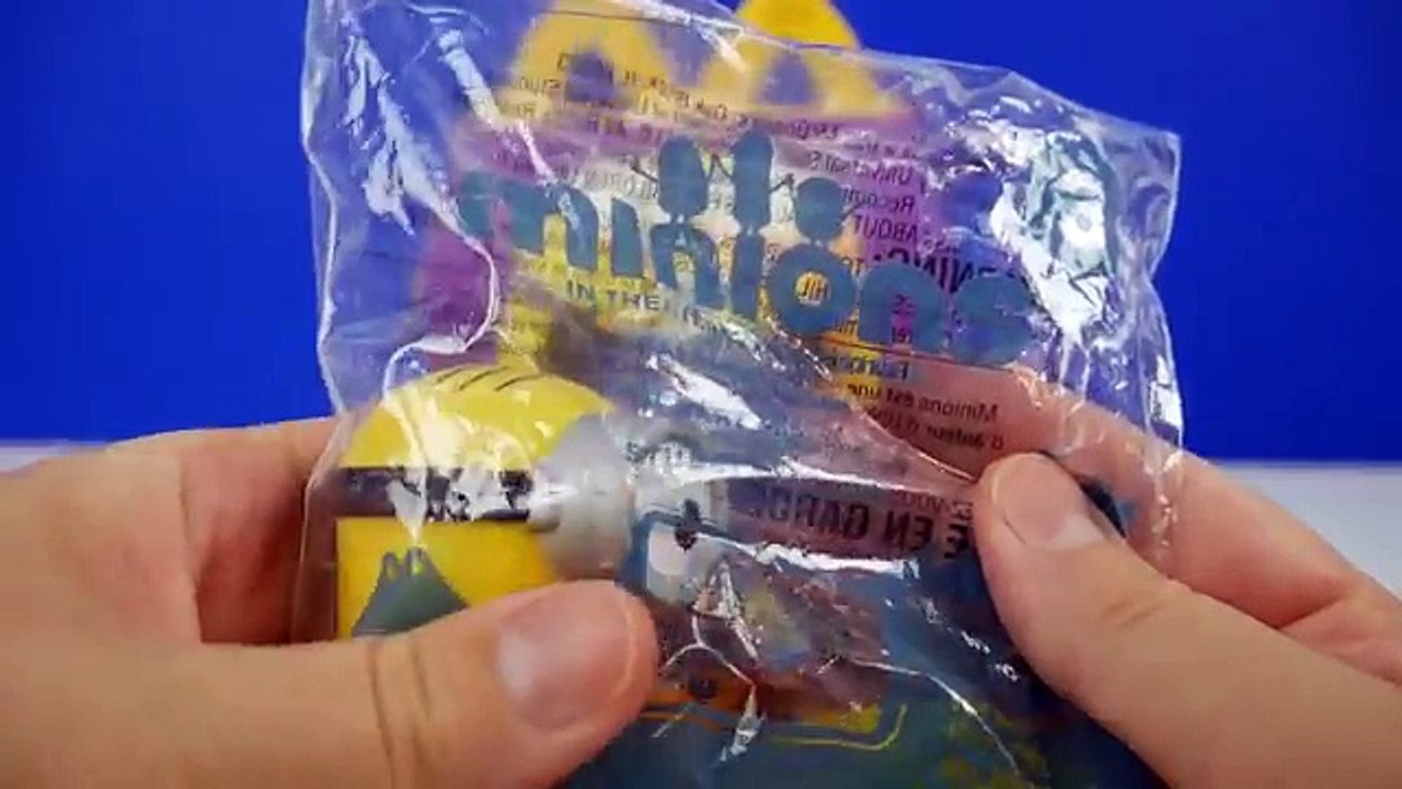 new Minions Movie McDonalds Happy Meal Toys Review Talking Minions Movie Toys Stuart #3 Video