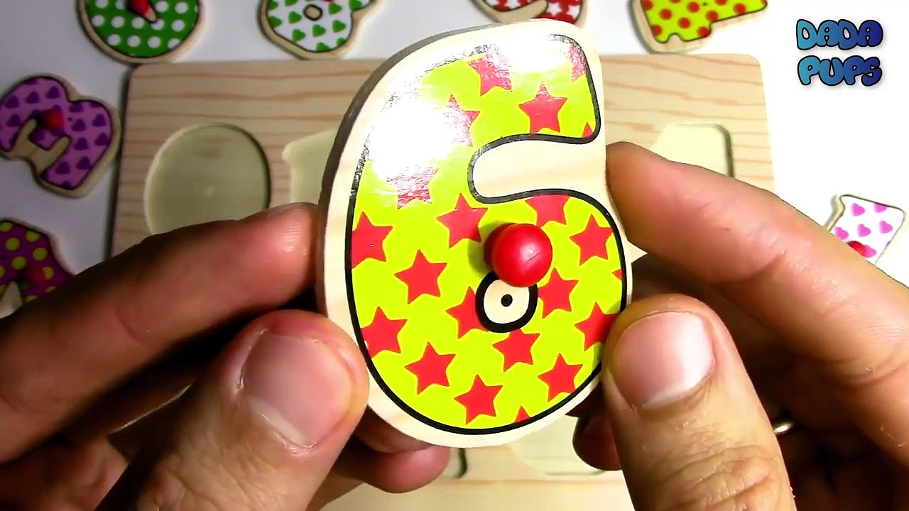 Learn Numbers for Children Wood Toy 123  Learn To Count 0 9  Learn Numbers 0 9 Learning Vi