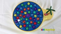 LETS GO FISHING Game XL Spiderman Learn Colors with Princess T Fun Family for Kids L