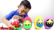 LEGO Ninjago Play doh Eggs Llyod, Kai, Cole, Jay, Zane Surprise Toys | Mystery Toys