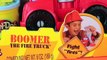 Play Doh Boomer The Fire Truck Playdough Diggin 39 Rigs Cozy Cone Fire Cars Micro Drifters