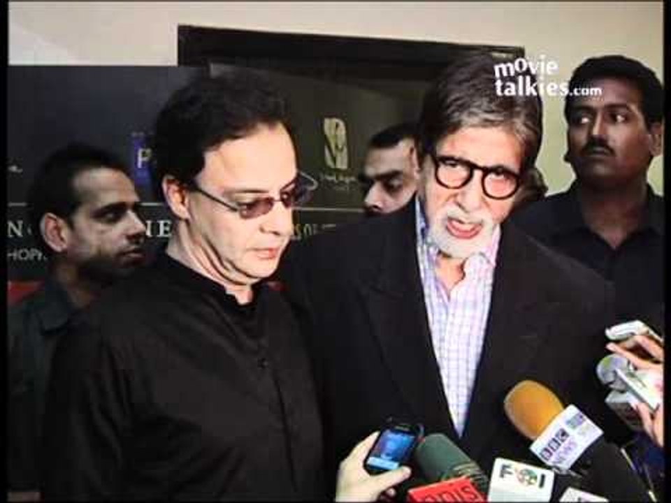 Amitabh Bachchan And Vidhu Vinod Chopra At The Vidhu Vinod Chopra Film Festival