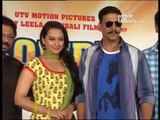 Akshay Kumar and Sonakshi Sinha at the first look of 'Rowdy Rathore'