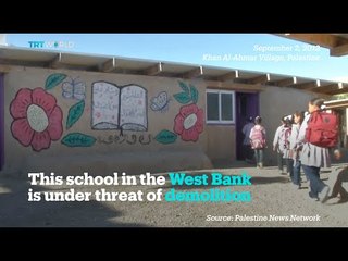 West Bank school made from tyres under threat of demolition