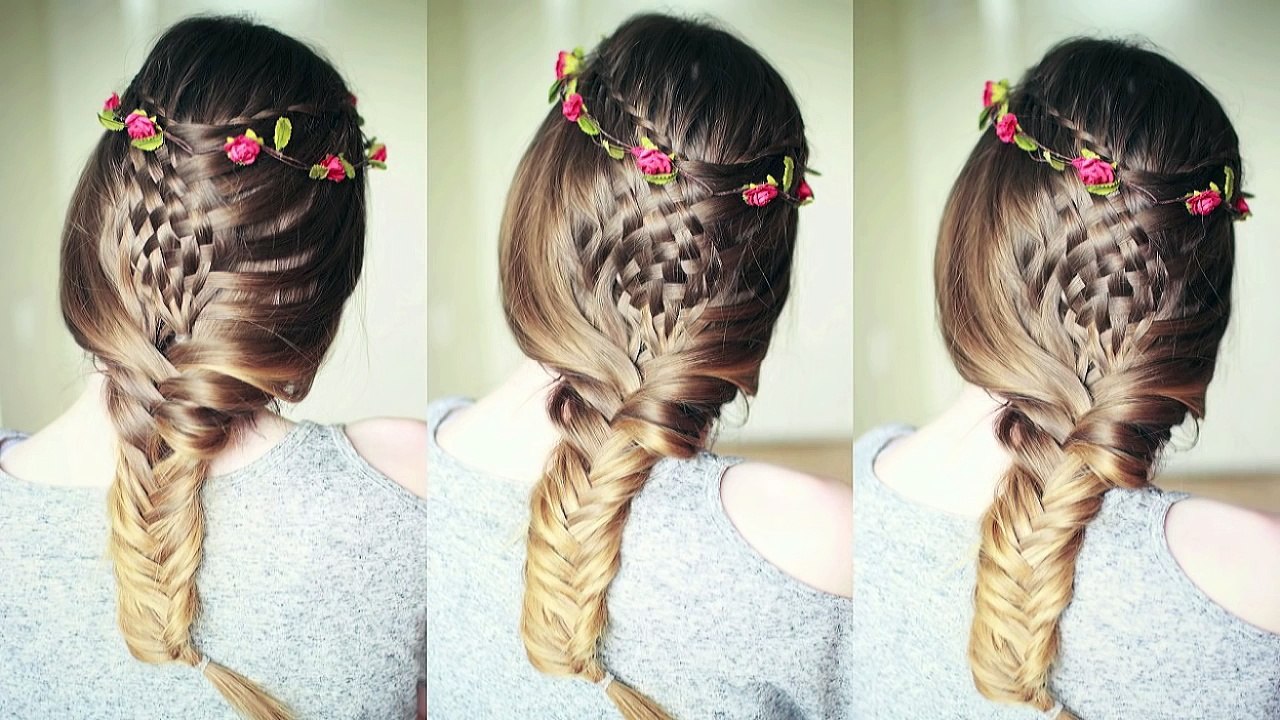 Woven Braid and Fishtail Braid Combo | Braidsandstyles12