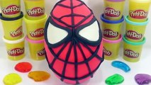How To Make Disney Spiderman Play Doh Surprise Egg Colors Slime Kinder Toys One For You One For Me