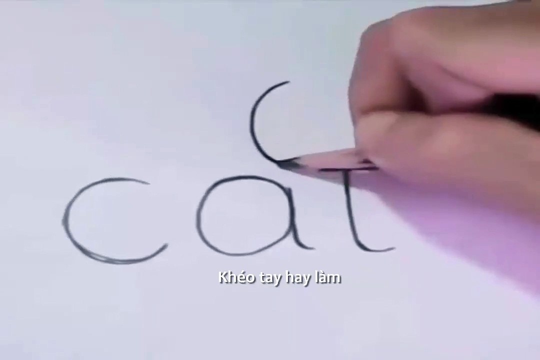 Teach him to draw very simple cat