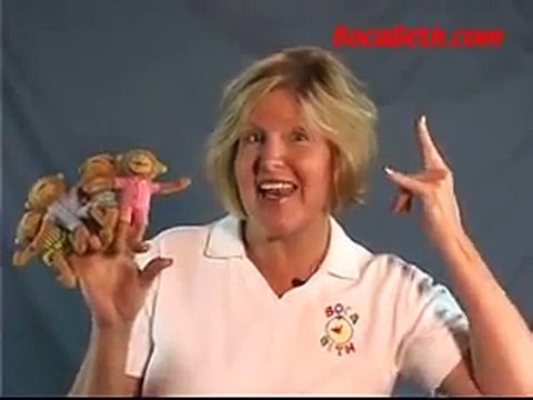 Kids Learning Spanish with the Five Little Monkeys Song Sung Bilingually