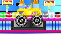 Learn Colors for Children with Monster Trucks Vehicles - Colours for Kids - Learning Videos