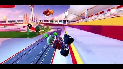 Amazing races with Mickey Mouse and Minnie Mouse, Mcqueen Donald Duck + Nursery Rhymes for childrens