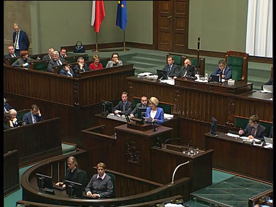 Poseł Marzena Machałek - Wystąpienie z dnia 14 grudnia 2016 roku.