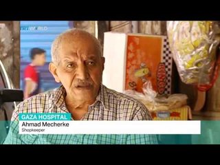 Refugees live in ruins of destroyed hospital