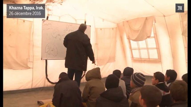 Dans les camps de réfugiés irakiens, des salles de classes installées sous des tentes