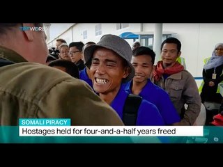 Скачать видео: Somali Piracy: Hostages held for four-and-a-half years freed