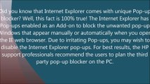How you can Unblock Internet Explorer Pop-Up Windows on HP Computer