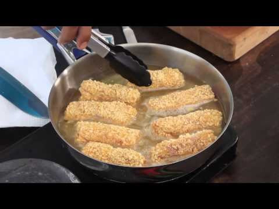 سمك فيليه مقلى بالبطاطس المحمرة - كوسة بالجبنة البارميزان | شبكة وصنارة حلقة كاملة