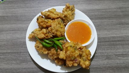 Cara membuat Bakwan udang jagung