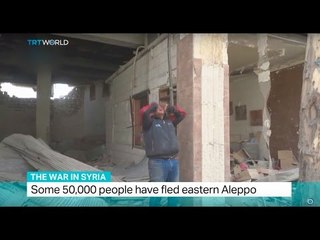 The War In Syria: Some 50.000 people have fled eastern Aleppo