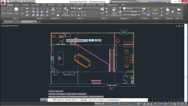 38 Dividing and measuring (AutoCAD 2016 Essential Training)
