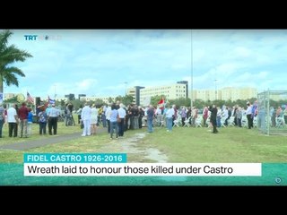 Fidel Castro 1926-2016: Wreath laid to honour those killed under Castro