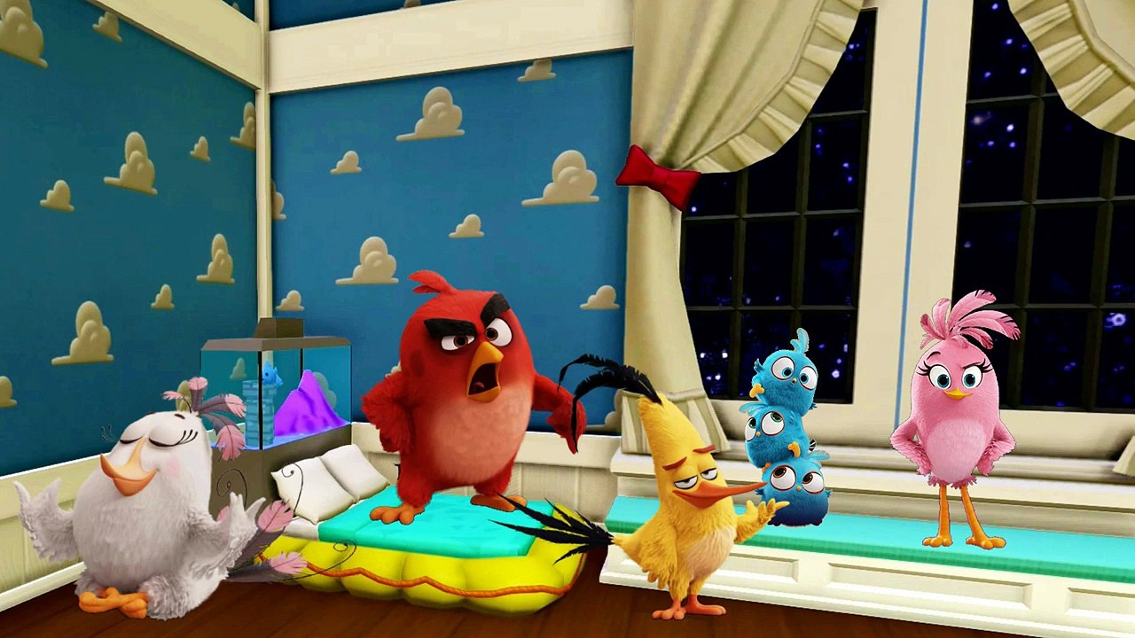 5 little monkeys jumping on the bed nursery rhyme Compilation Mickey Mouse Spiderman Angry Birds