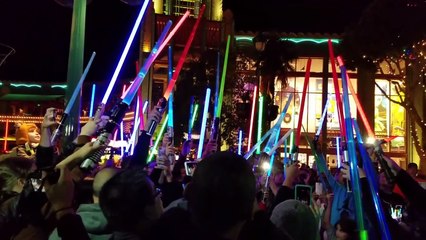 Hommage à Carrie Fisher à Disneyland en Californie