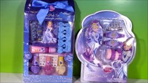 Disney Princess Cinderella Nail & Hair Beauty Sets! Nail Polish Brush Nails Pink LIP GLOSS! FUN