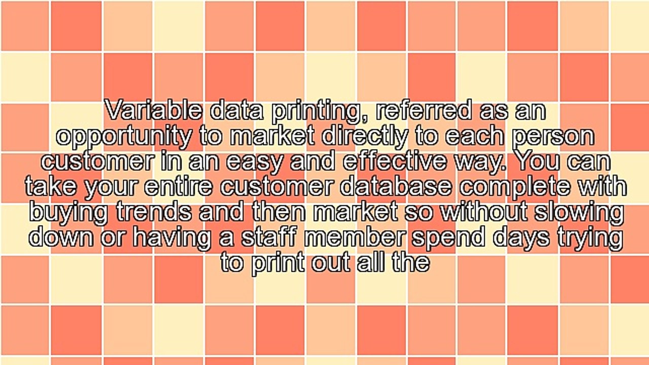 Reasons to Use Variable Data Printing